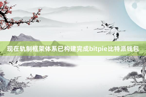 现在轨制框架体系已构建完成bitpie比特派钱包