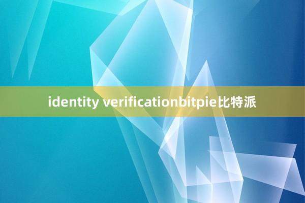 identity verificationbitpie比特派