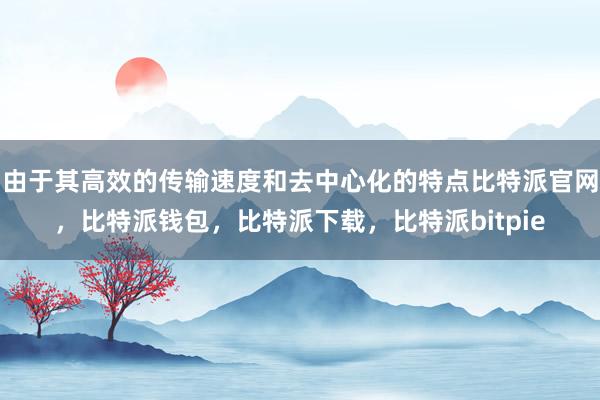 由于其高效的传输速度和去中心化的特点比特派官网，比特派钱包，比特派下载，比特派bitpie