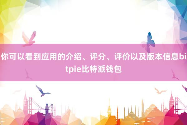 你可以看到应用的介绍、评分、评价以及版本信息bitpie比特派钱包