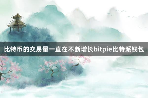 比特币的交易量一直在不断增长bitpie比特派钱包