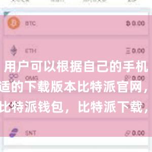 用户可以根据自己的手机系统选择合适的下载版本比特派官网，比特派钱包，比特派下载，比特派bitpie