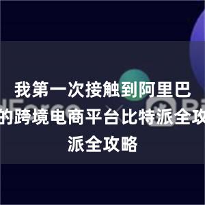 我第一次接触到阿里巴巴的跨境电商平台比特派全攻略